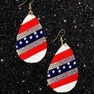Patriotic Bling Earrings